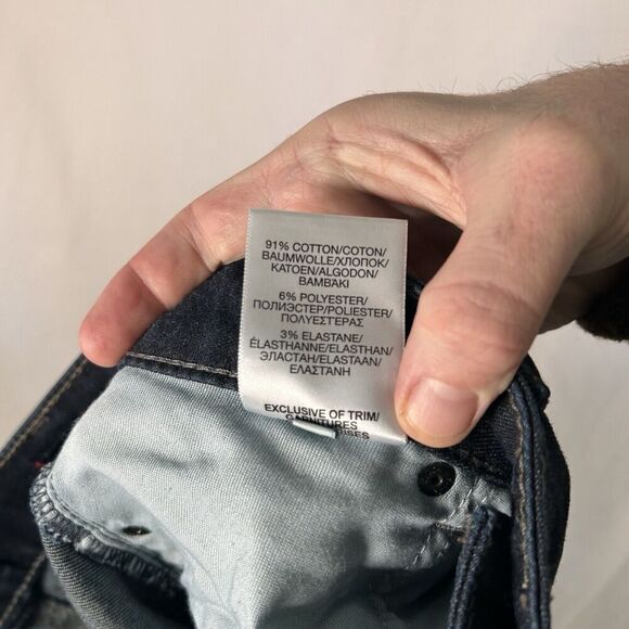 Silver Jeans Women's 31x26 Dark Wash Blue Denim Super Stretch Cotton Blend Mid R - Picture 11 of 11